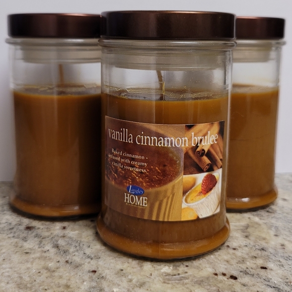 3/$5 Candles Vanilla Cinnamon 3.5oz Glass Covered Jar NEW - Picture 11 of 12